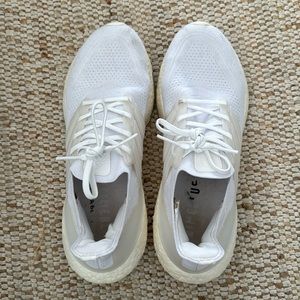 Adidas White Running Athletic Shoe womens size 10